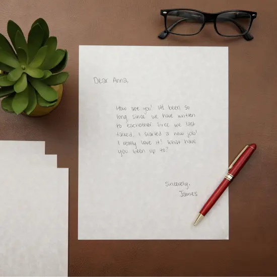 Best Paper Greetings 96 Sheets Grey Parchment Paper for Certificates, Resumes, Diplomas, 90 GSM Textured Stationary, Printer-Friendly - Gray Papers for Printing 8.5 x 11 inch {5}