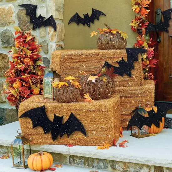 10Pcs Hanging Bats Stickers Wall Decals {5}