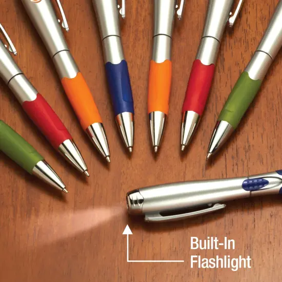 Collections Etc Flashlight Ink Pens - Set of 8 {5}
