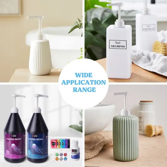 LET&rsquo;S Resin Gallon Pump Dispenser, 10CC 2Pcs Heavy-Duty Leak Proof Resin Pump Dispenser,BPA Free 38/401Resin Accessories for Dispensing Resin, Commercial and Household Use {6}