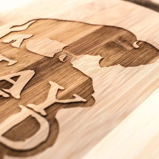 Stay Wild and Free - Buffalo - Cutting Board {4}