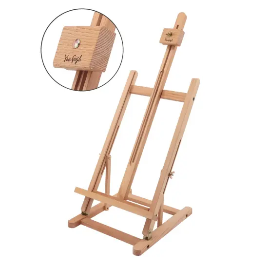 Van Gogh Table Easel &ndash; Adjustable Desktop Artist Easel for Painting, Drawing & Display &ndash; Solid Beechwood, Holds Canvases up to 22" Tall &ndash; Portable Art Easel for Students & Professionals {7}
