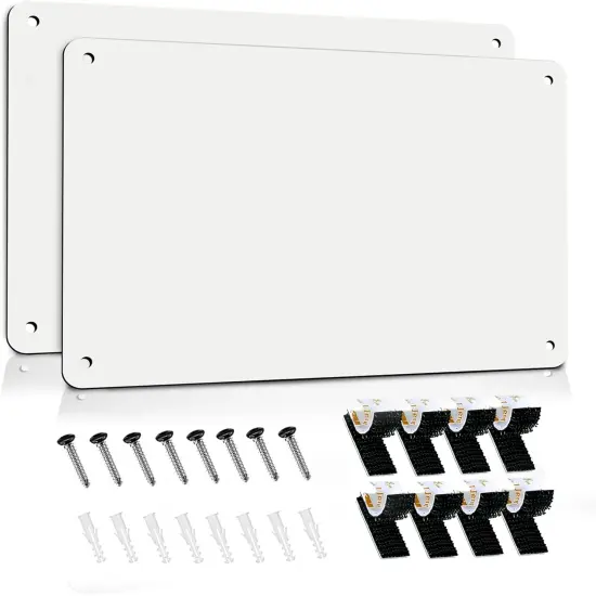 2Pack Magnetic Board 17.5" x 11.4" Magnet Bulletin Board is Suitable for displaying Notes {1}