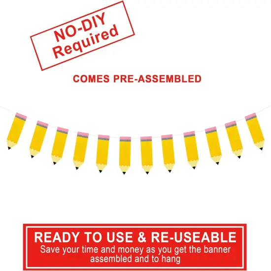 Pencil Banner | Pencil Garland | Kindergarten Banner| Classroom Decor {2}