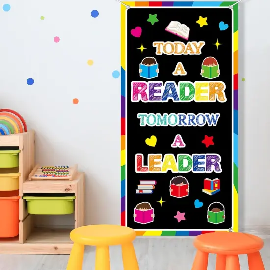 Classroom Colorful Welcome Door Cover Banner Wall Decor {5}