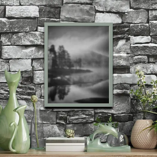 19&frac34;x19&frac34;" Oak Effect Frame &ndash; Deep Design, No-Nail Hanging with Mount, Gallery Ready! {4}