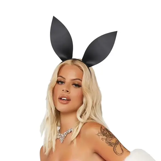 Bunny Ears Adult Costume Headband | Black {1}