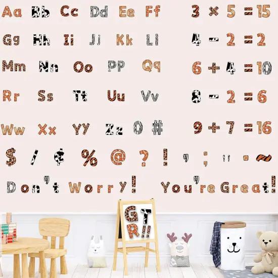 266 Pcs Letters Combo Pack Set Bulletin Board Letters Animal Prints Letters {5}