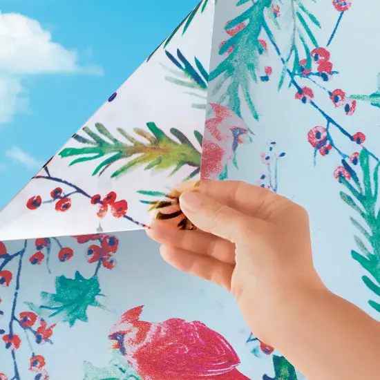 Collections Etc Cardinals Cut-to-Fit Holiday Window Cling {1}