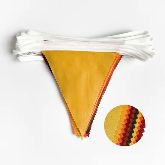 32Ft Fall Banner Decorations Triangle Flag Fabric {5}