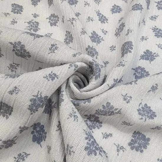 1 Yard Breathable Cool Gray Rayon Crinkle Fabric Perfect For Dresses Blouses Skirts Apparel 50/52" Width {1}