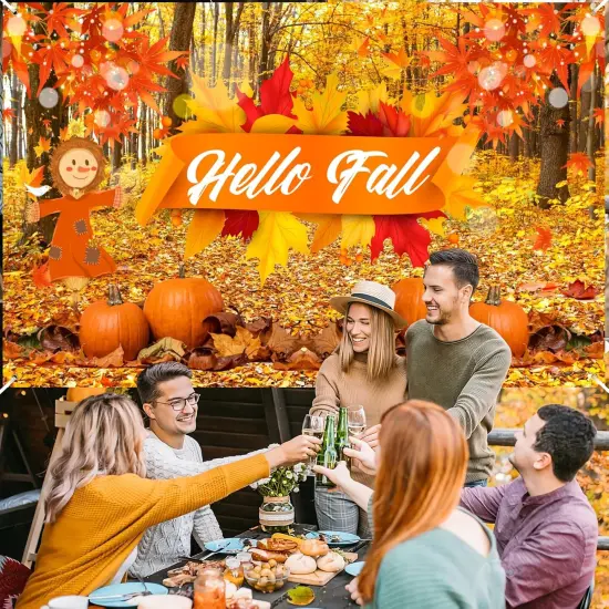 Hello Fall Banner Thanksgiving Party {4}
