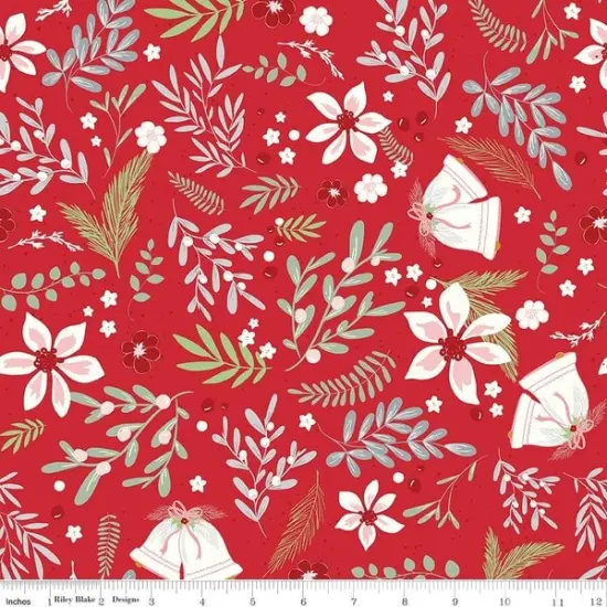 Main in Red (c16400-red) | Mistletoe & Holly | Beverly McCullough | Riley Blake {1}