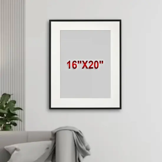 16x20" Sleek Aluminum Frame with Mount Horizontal or Vertical Display Multiple Sizes! {1}