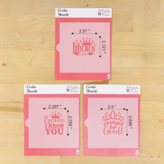 Changed for Good Cookie Stencil Set | Halloween Cookie Stencil | Halloween Arts & Crafts Stencil | Confection Couture | {4}