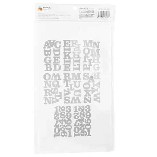 Craft Perfect Foil Alphabet Sticker Sheet 2IN-Gold {3}