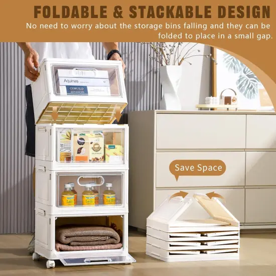 4-Tier Stackable Storage Bins {4}