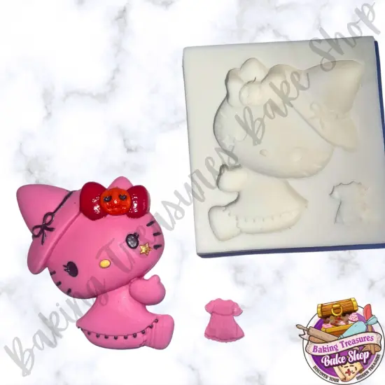 Cute Cat Silicone mold {4}