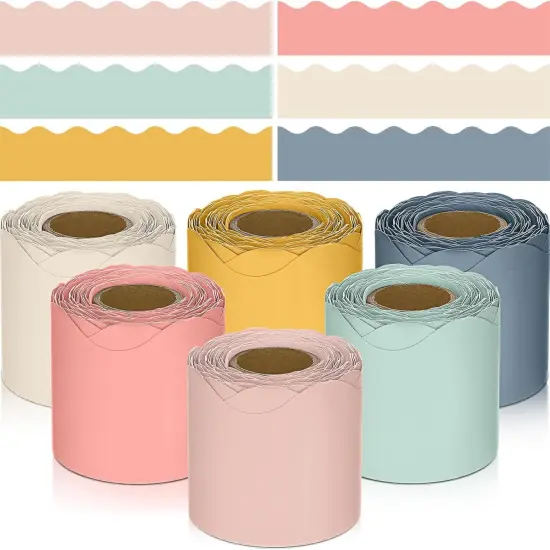 6 Rolls 196.8 ft Colorful Bulletin Board {1}