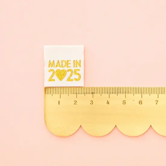 Made in 2025 Gold Woven Sewing Quilting Knitting Labels {3}