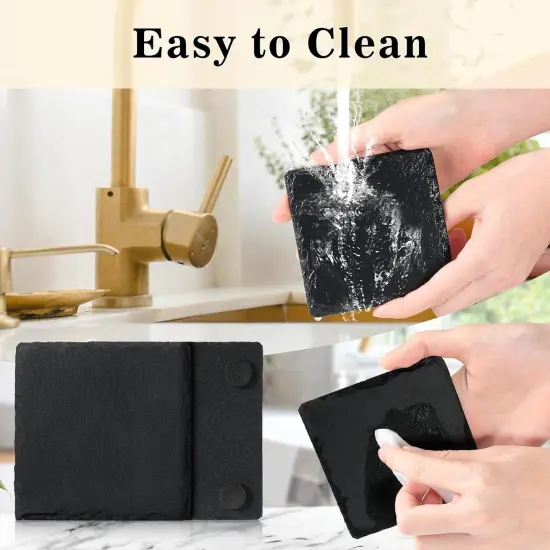 36 PCS Slate Coasters Bulk for Drinks {5}
