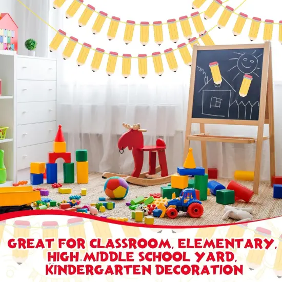 4 Pcs First Day of School Hanging Banner Welcome Back to Classroom Decor {2}