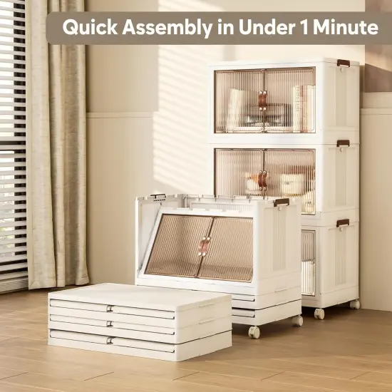 3Pack Collapsible Storage with Wheels {3}