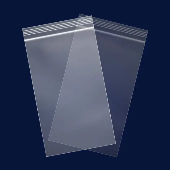 200 Count - 6" x 9" Clear Reclosable Zip Plastic Poly Bags {1}
