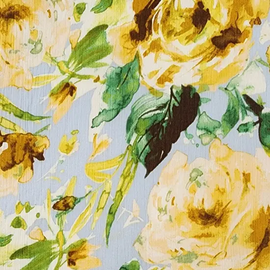 1 Yard Rayon Crinkle Crepon Fabric Skylight, Lightweight Drapey Apparel Textile, 50/52" Wide {2}