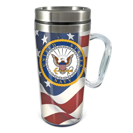 Collections Etc Military Branch Stainless Steel Insulated Travel Mug {1}