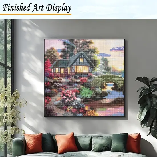 5D Cottage Landscape Diamond Painting Kits for Adults {3}