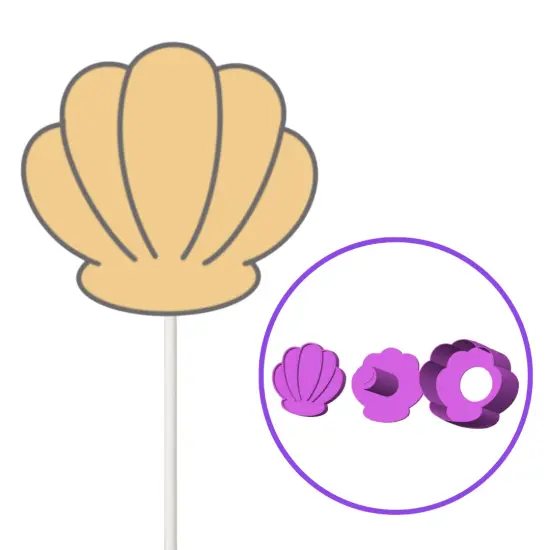 Sea Shell Cake Pop mold or Popper {2}