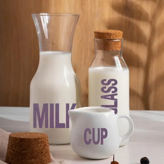 2 Inch+1 Inch Purple Alphabet Sticker {4}