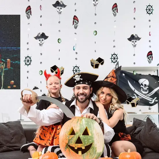 Pirate Garland Party Decorations for Halloween {5}