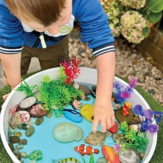 Yellow Door Sensory Play Stones: Fish - 8 Pieces {3}
