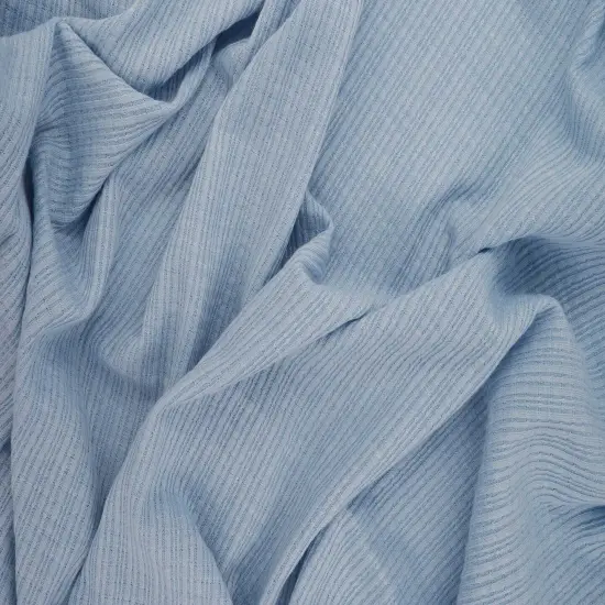 1 Yard Polyester Rayon Spandex Pointelle Two Tone Rib Knit Fabric Soft Stretch 58/60" Width ORANGE {2}