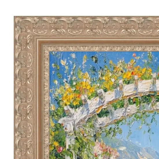 Silver Baroque Ornate Picture Frame 14x17 frame {2}