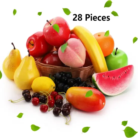 28 Pcs Artificial Fruit {2}