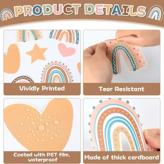 Boho Motivational Bulletin Board Set Decor {3}