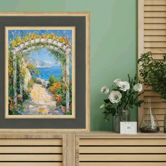 Wide Luxury Burgundy Gold Panel Picture Frame 22x30 frame {5}