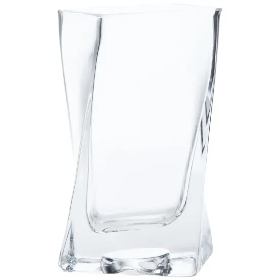 Northlight Twisted Glass Dual Purpose Candle Holder Vase - 5.75" Clear {3}