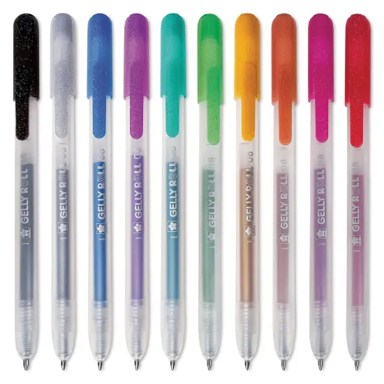 Sakura Gelly Roll Retractable Metallic Pens - Assorted, Medium Tip, Set of 10 {1}