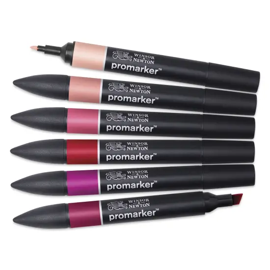 Winsor & Newton Promarkers - Red Tones, Set of 6 {1}