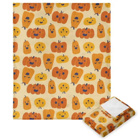 Halloween Silk Touch Throw Blanket Ghost Shapes {9}