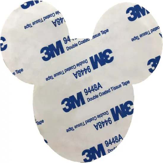 Mickey & Friends Sticker Patches 3M Adhesive w/ Gold Glitters (Mickey Black) {5}