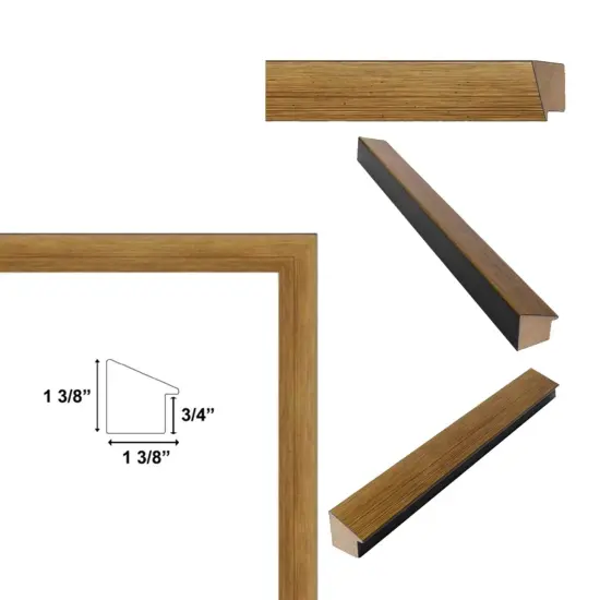 Contemporary Modern Slope Gold Metal Picture Frame 16x20 frame {2}