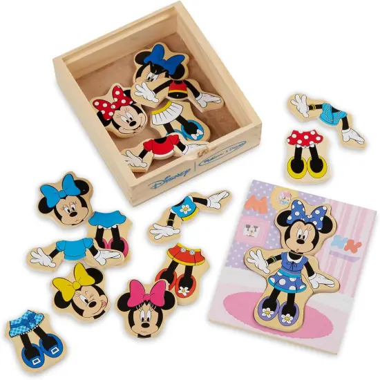 Minnie Mouse Mix and Match Dress-Up Wooden Play Set (18 pcs) {4}