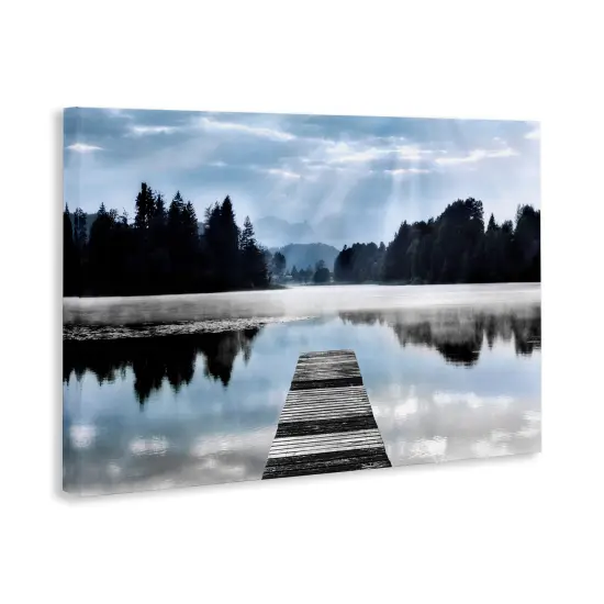 Stupell Industries Clouds & Trees Dock Reflection Canvas By Irene Weisz {3}