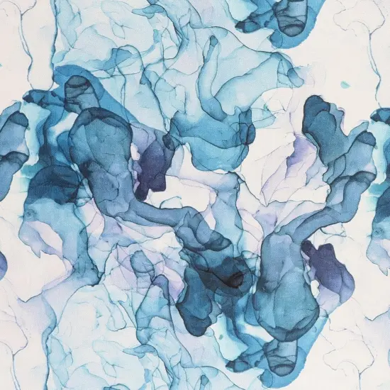 Mook Fabrics Smoke Print Cotton Fabric [108 in. Wide] - By The Yard Dresden/Teal {1}