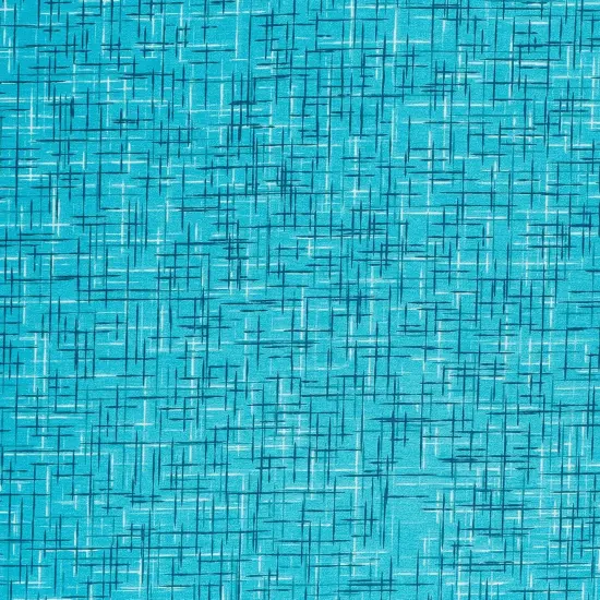 Mook Fabrics Linen Look Cotton Fabric [108 in. Wide] - By The Yard Tile Blue {1}